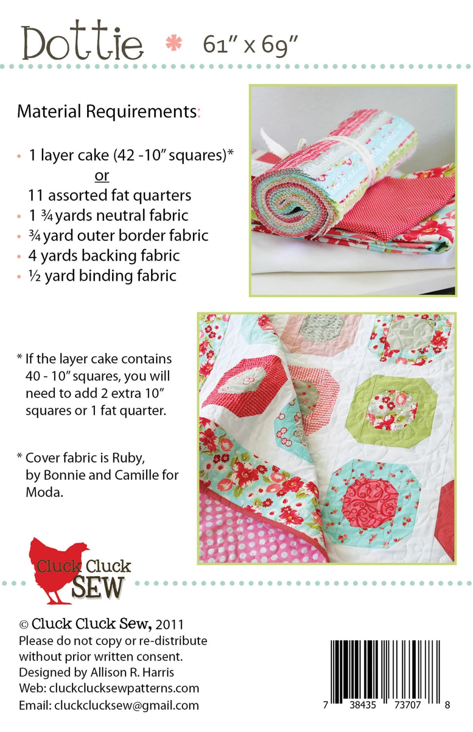 Dottie Pattern - Cluck Cluck Sew