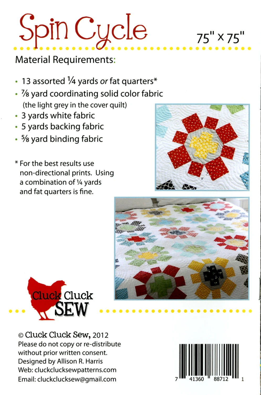 Spin Cycle - Cluck Cluck Sew