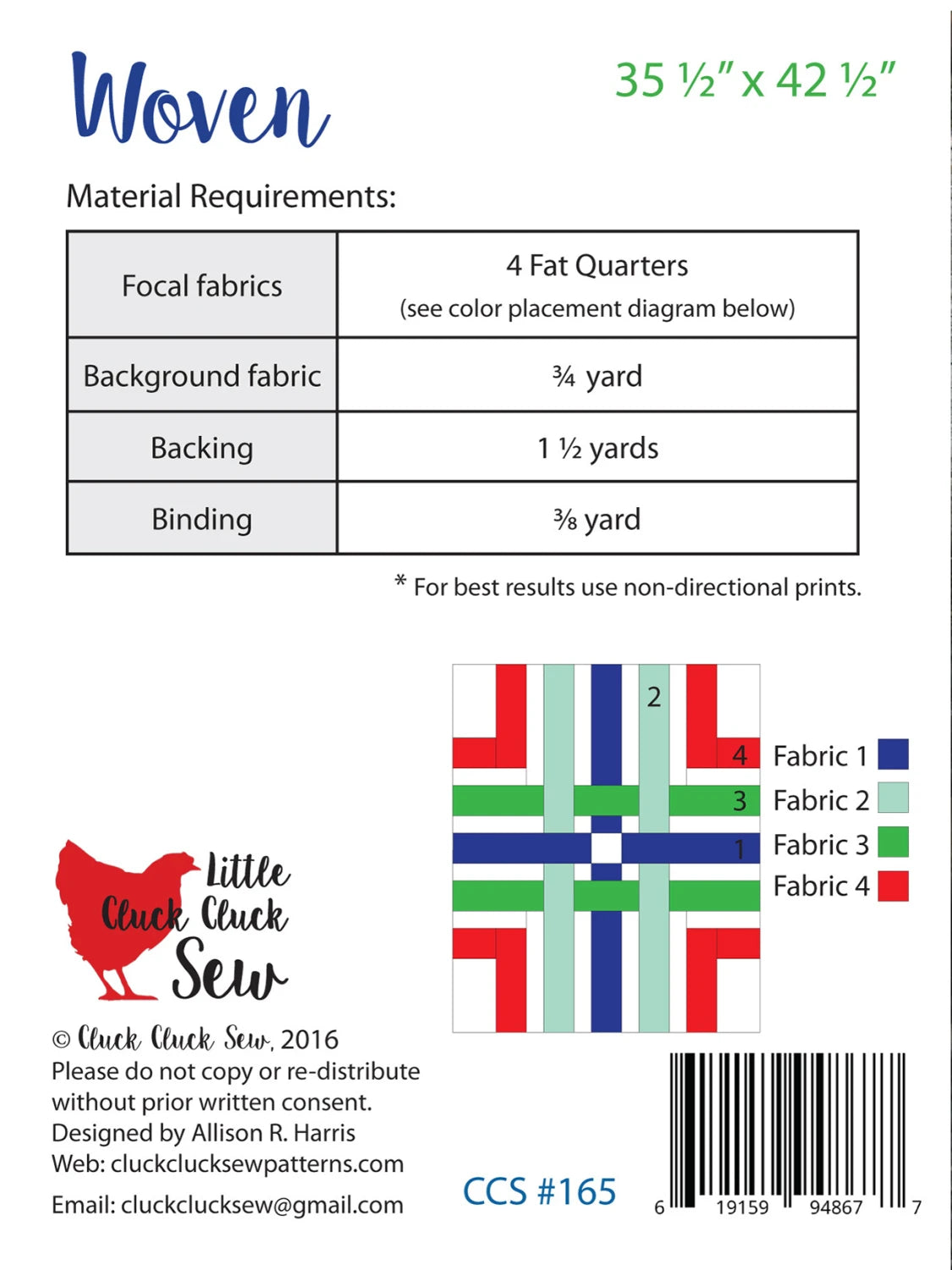 Wovens - Cluck Cluck Sew