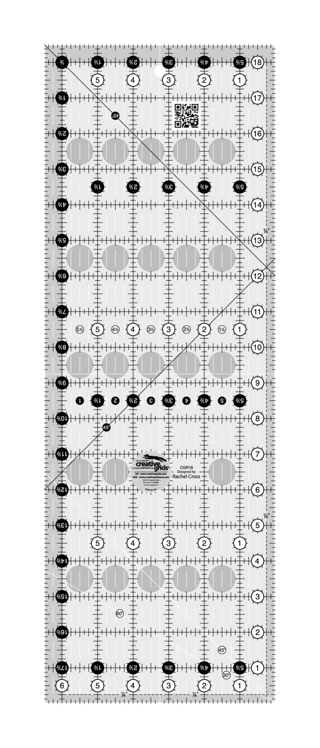 Creative Grids - Quilt Ruler 6-1/2in x 18-1/2in