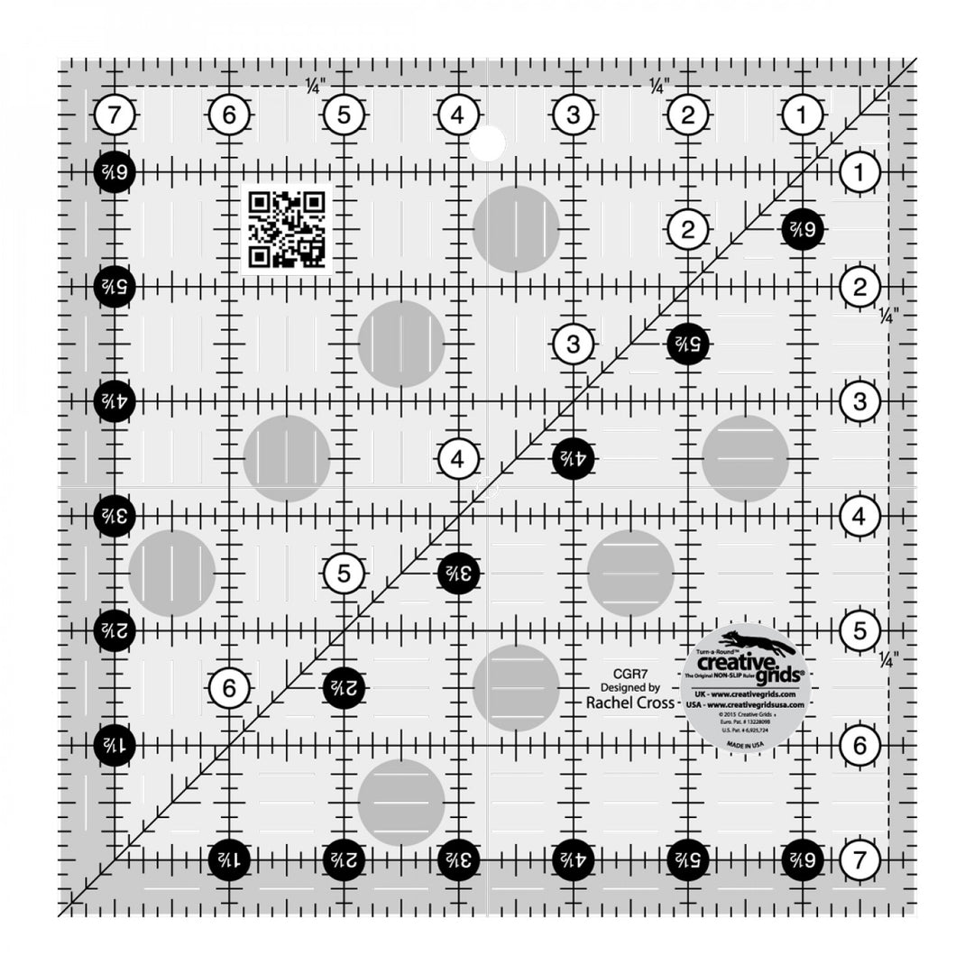 Creative Grids Quilt Ruler 7.5in Square