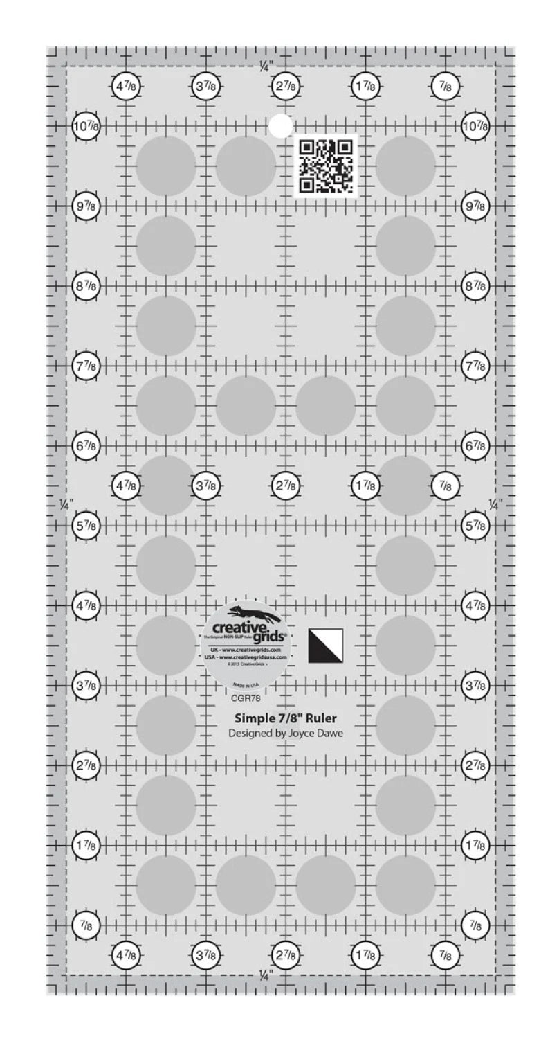 Creative Grids - Quilt Ruler Simple 7/8 Triangle Maker