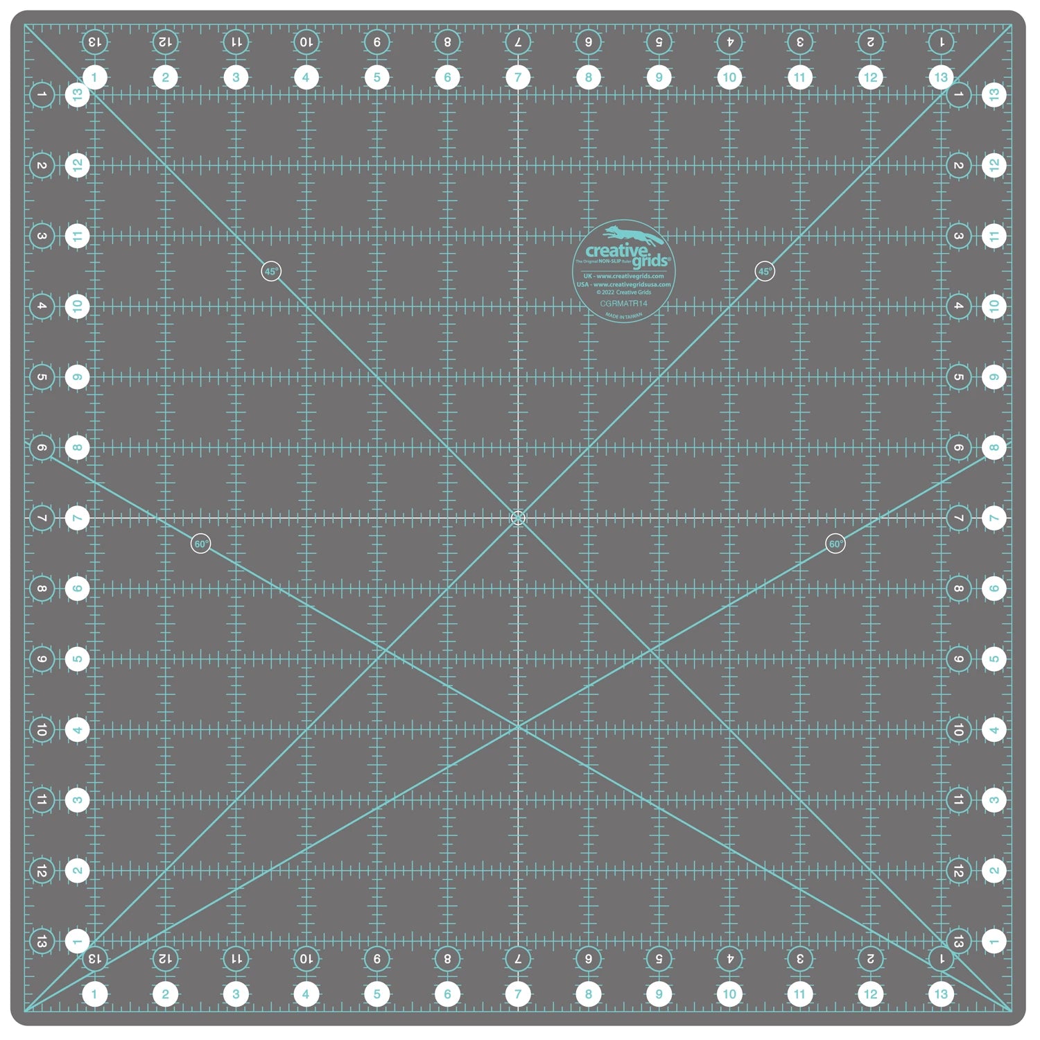 Creative Grids - 14in x 14in - Self-Healing Rotating Cutting Mat