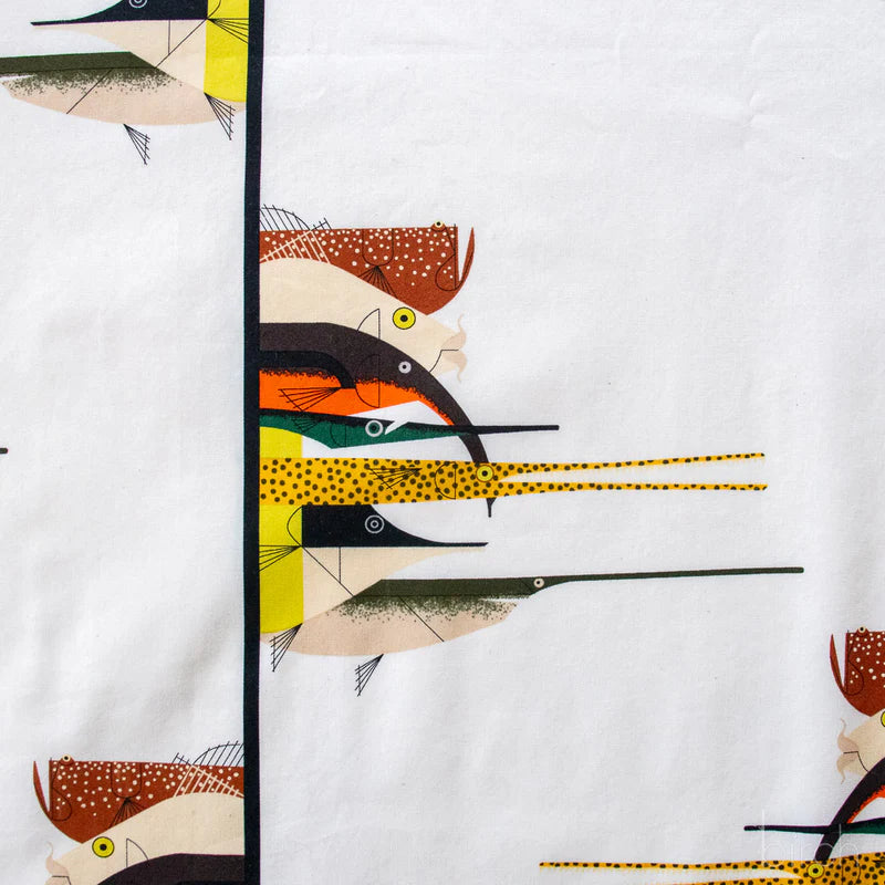 Coastal Vol. 2 - Gone Fishin Poplin - Charley Harper