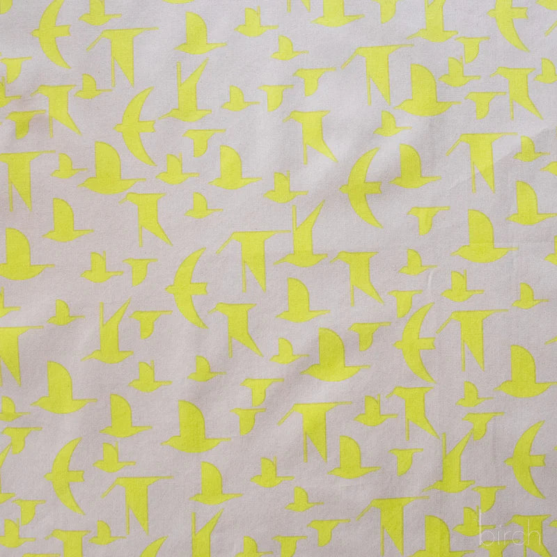Coastal Vol. 2 - Maritime Birds Lemoncello Poplin - Charley Harper