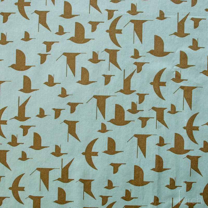 Coastal Vol. 2 - Maritime Birds Seagrass Poplin - Charley Harper