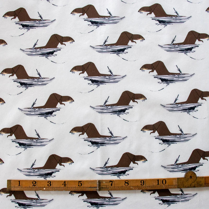 Coastal Vol. 2 - Tree Otter Poplin - Charley Harper