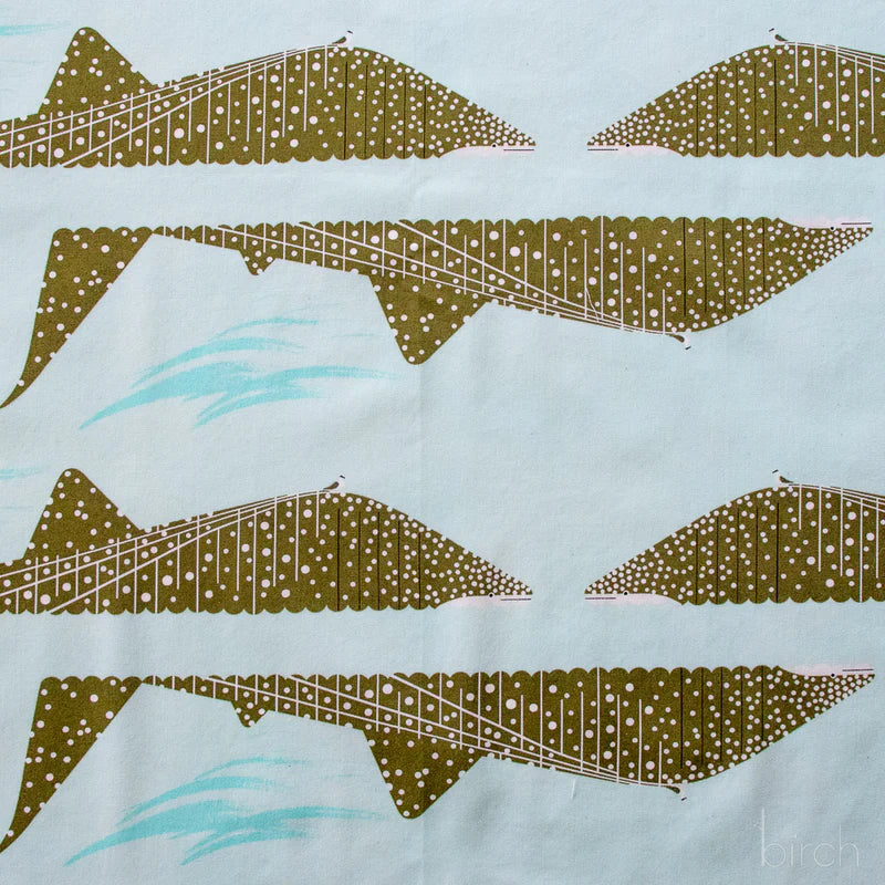 Coastal Vol. 2 - Whale Shark Poplin - Charley Harper