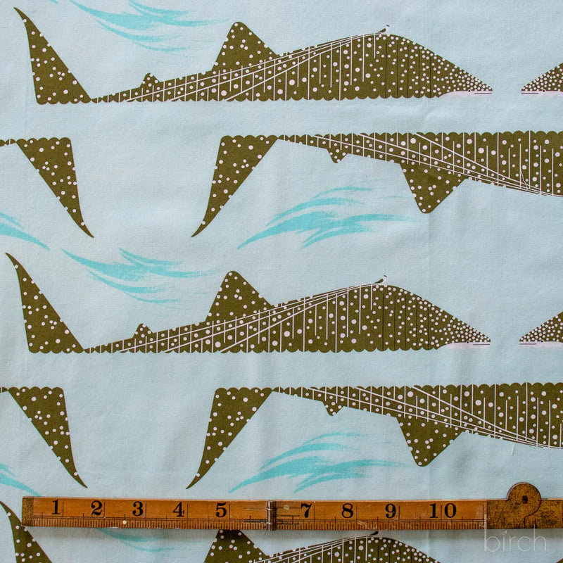 Coastal Vol. 2 - Whale Shark Poplin - Charley Harper