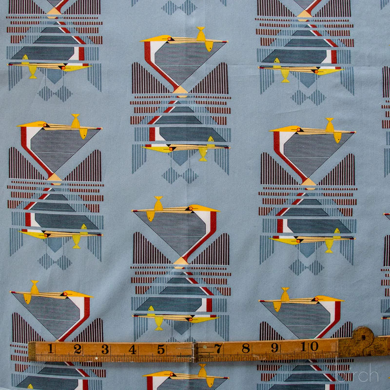 Coastal Vol. 2 - Pelican Reflection Poplin - Charley Harper