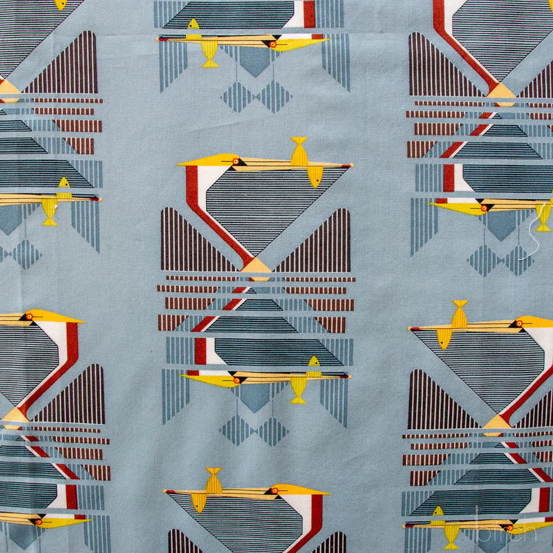 Coastal Vol. 2 - Pelican Reflection Poplin - Charley Harper