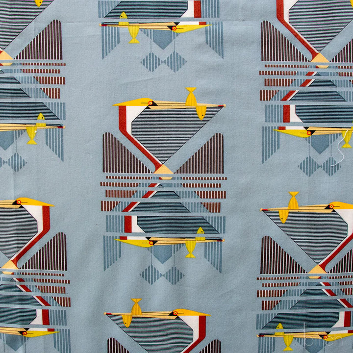 Coastal Vol. 2 - Pelican Reflection Poplin - Charley Harper