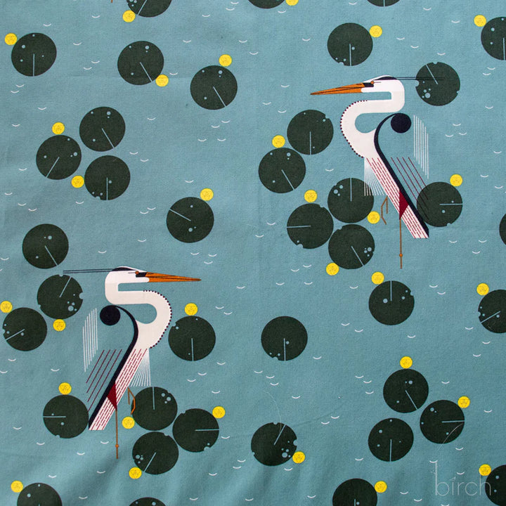 Coastal Vol. 2 - New Herondipity Poplin - Charley Harper