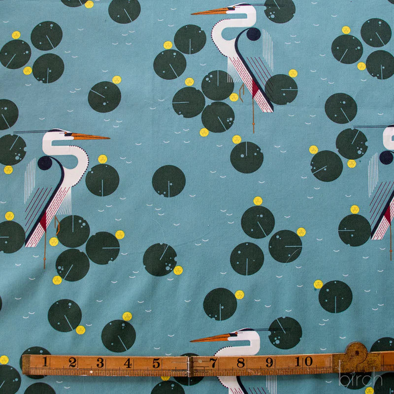 Coastal Vol. 2 - New Herondipity Poplin - Charley Harper