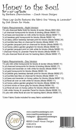 Honey to the Soul Coach House Designs Quilt Pattern