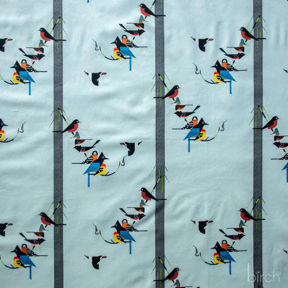 Sierra Range 2026 - Birds on Pine Poplin - CH-164