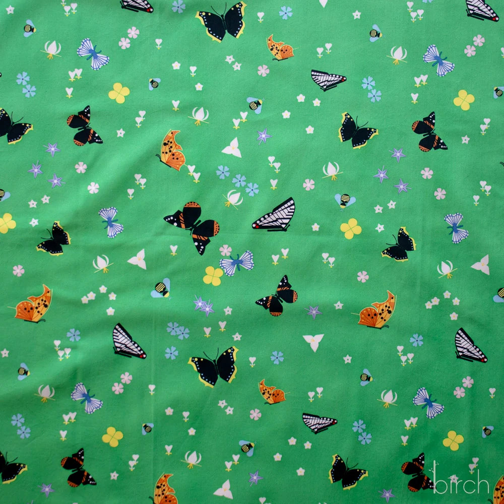Woodland Wonders - Kaleidoscope of Wonder - Green Poplin - CH-459