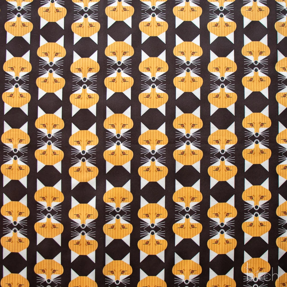 Woodland Wonders - Fox Face - Raisin Poplin - CH-462