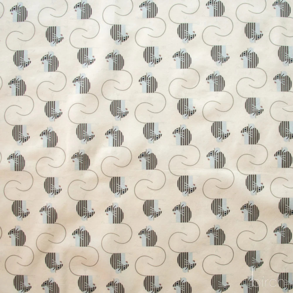 Woodland Wonders - Field Mouse - Cream Poplin - CH-463