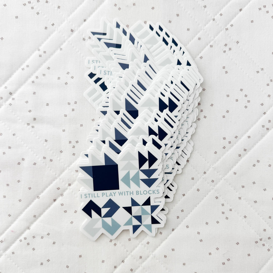 Play With Blocks Sticker - Cotton and Joy