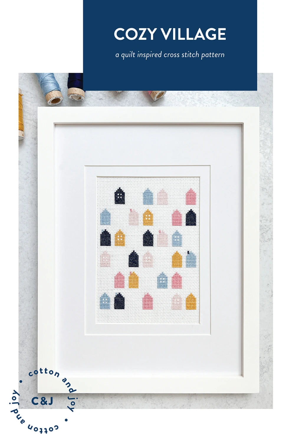 Cozy Village Cross Stitch Pattern - Cotton + Joy Patterns
