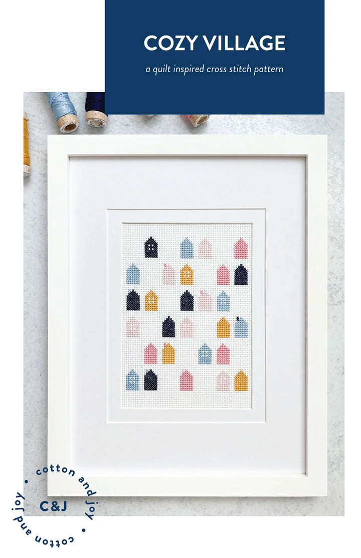 Cozy Village Cross Stitch Pattern - Cotton + Joy Patterns