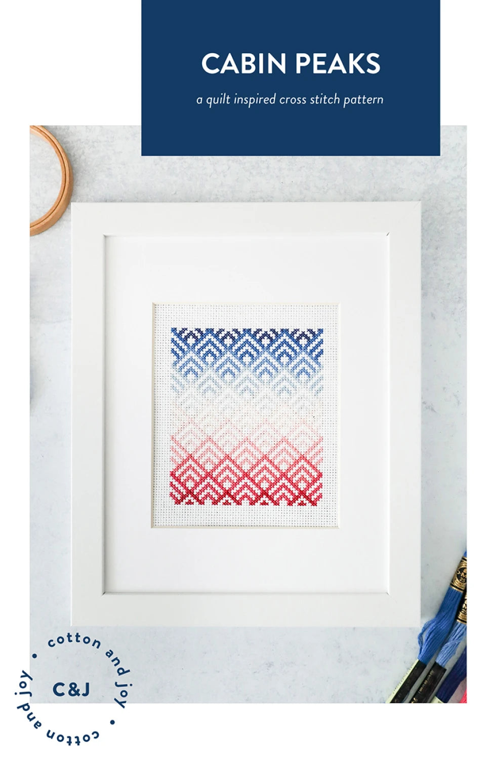 Cabin Peaks Cross Stitch Pattern