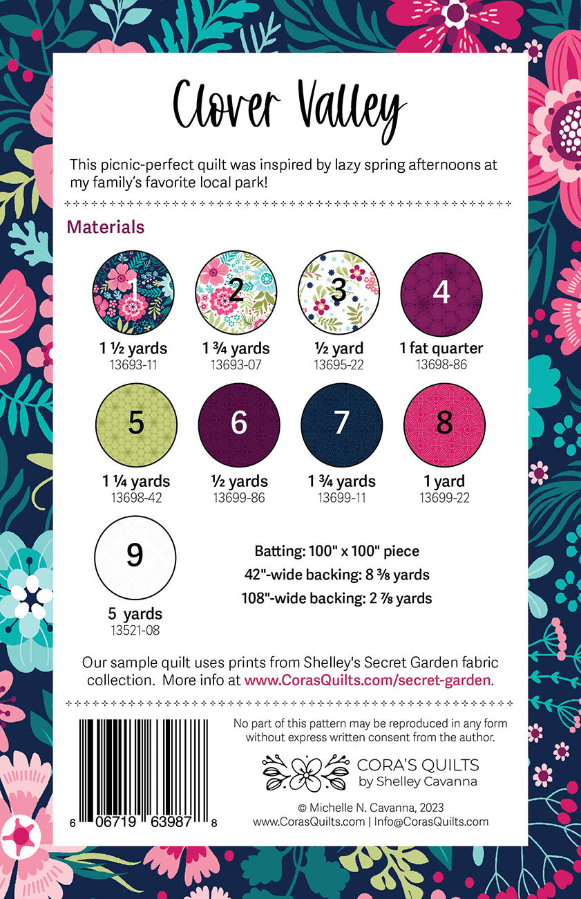 Clover Valley Quilt Pattern - Shelley Cavana