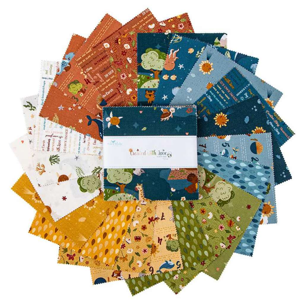 Created with Love - 42 pc 5" Charm Pack - Riley Blake Designs