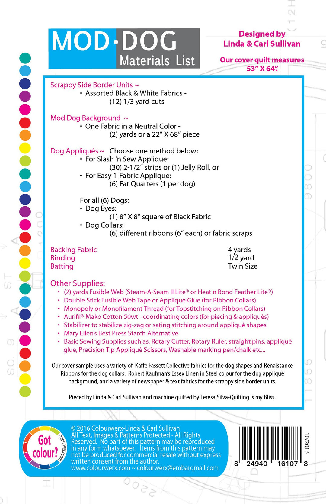 ModDog Quilt Pattern