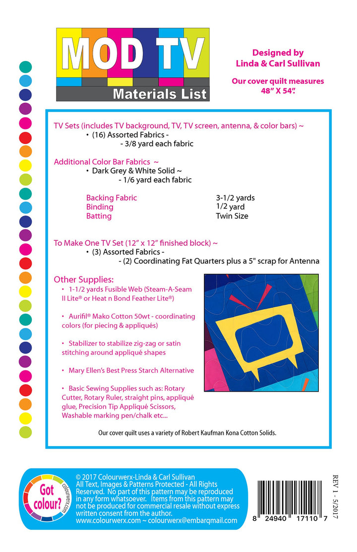 ModTV Quilt Pattern