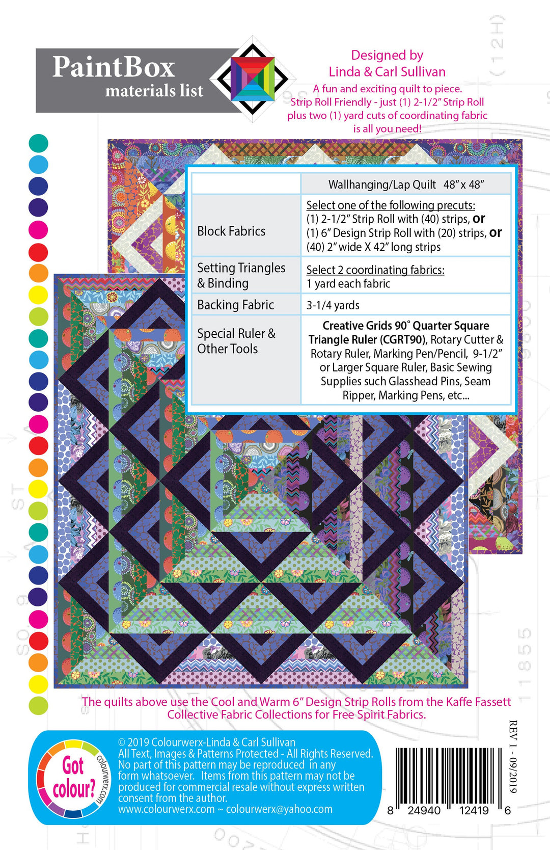 PaintBox Quilt Pattern