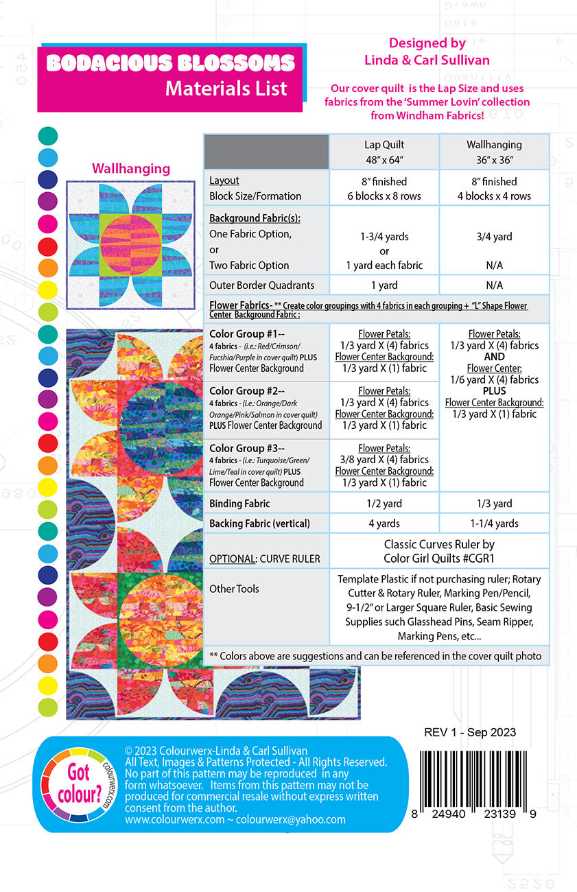 Bodacious Blossoms Pattern