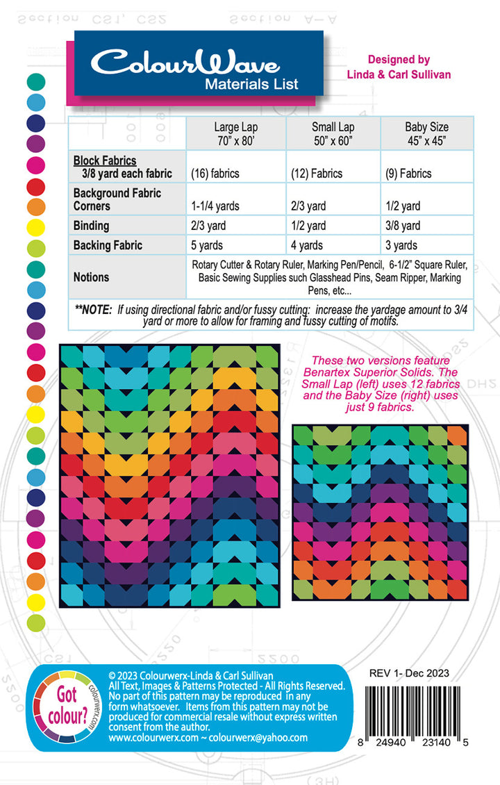ColourWave Quilt Pattern