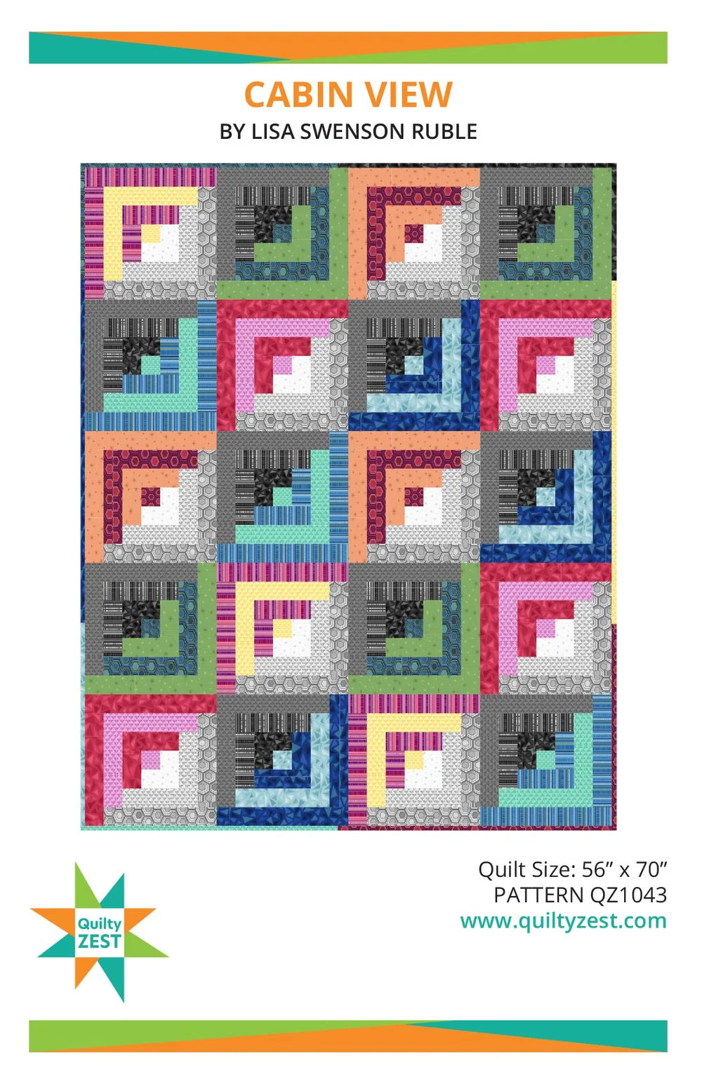 Cabin View Quilt Pattern - Quilty Zest