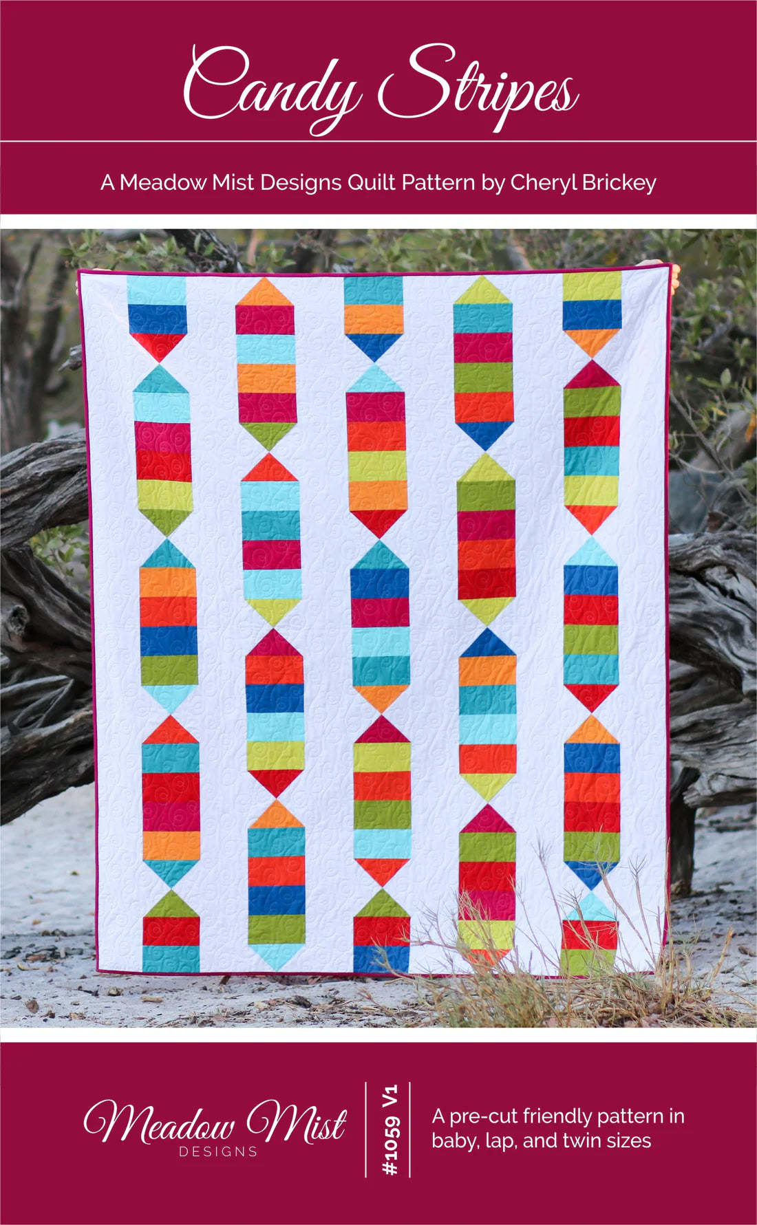 Candy Stripes Quilt Pattern - Meadow Mist Designs