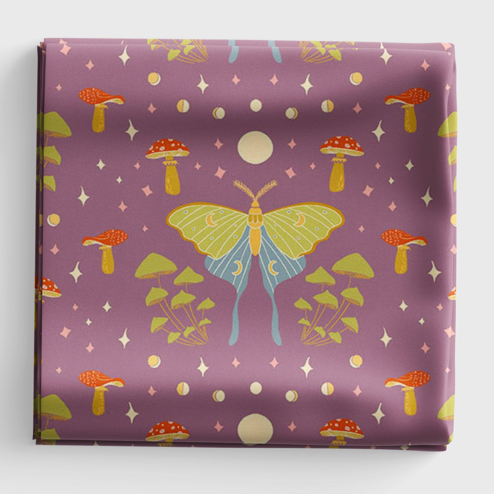 Celestial Garden - Moonlit Moths - Plum - A-10024-P