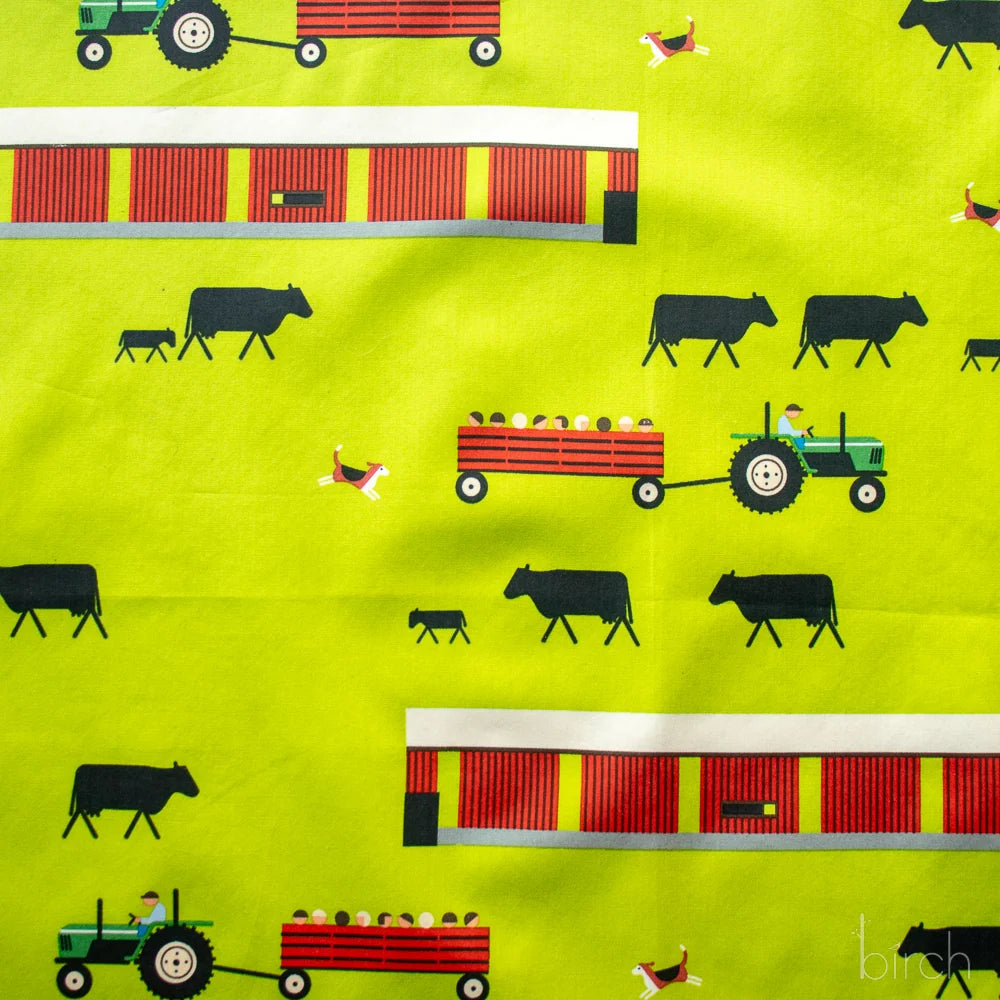 Long Branch - The Farm Green Poplin - CH-467 - Green
