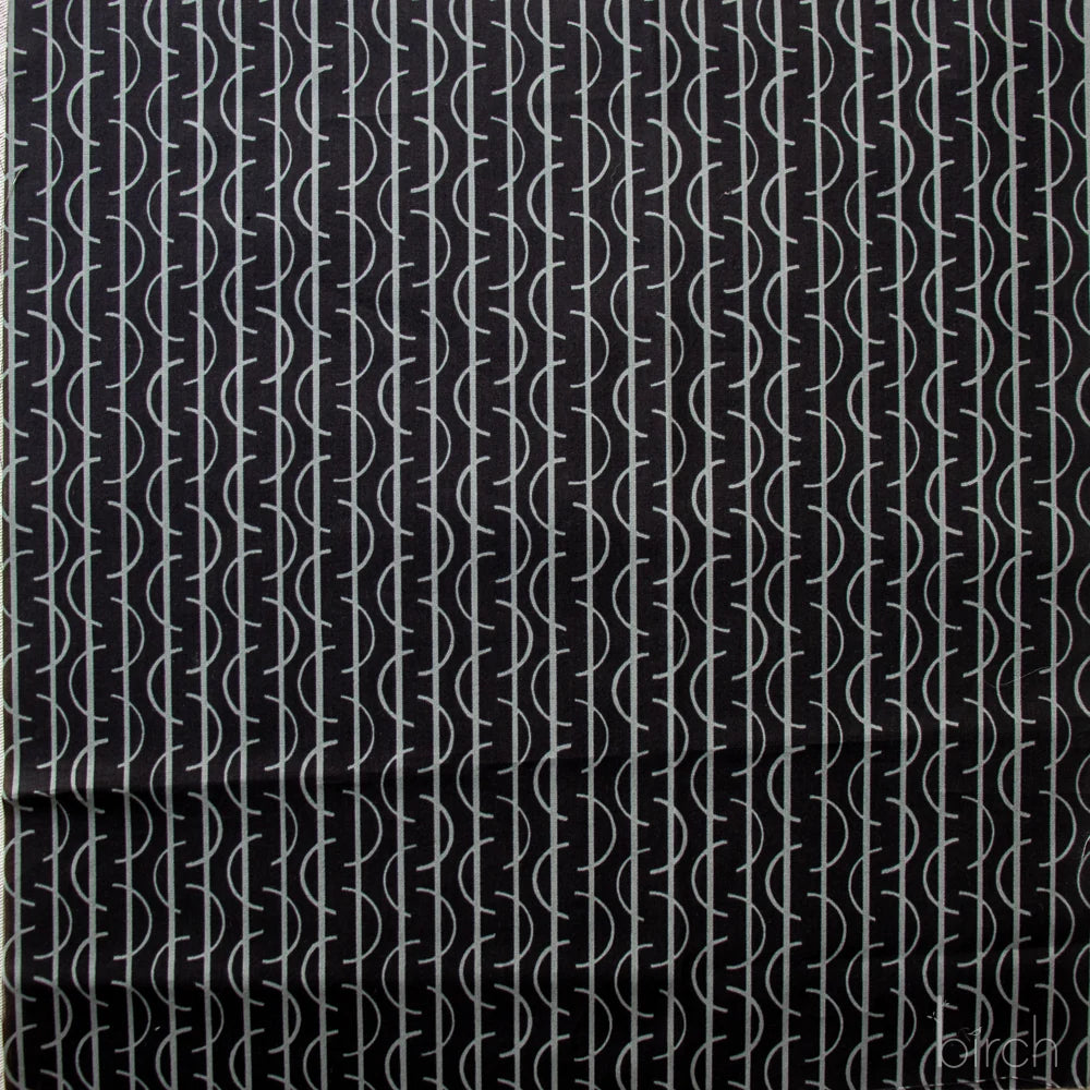 Long Branch - Wool Black Poplin - CH-475-Black