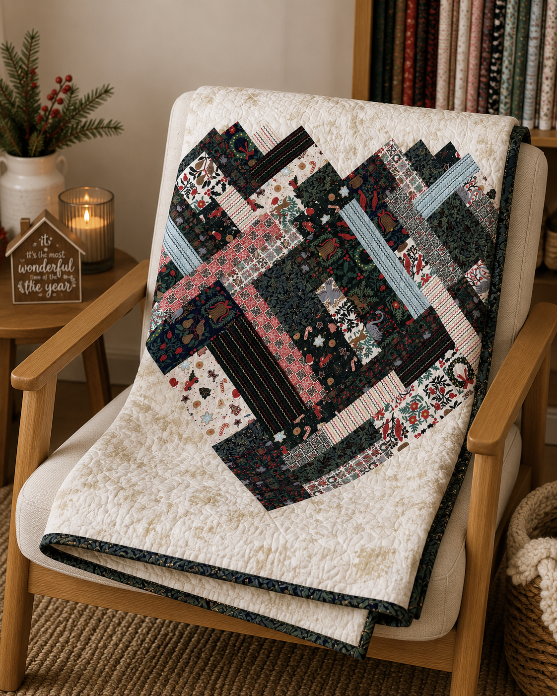 Finished Quilt: Holiday Classics Throw Quilt