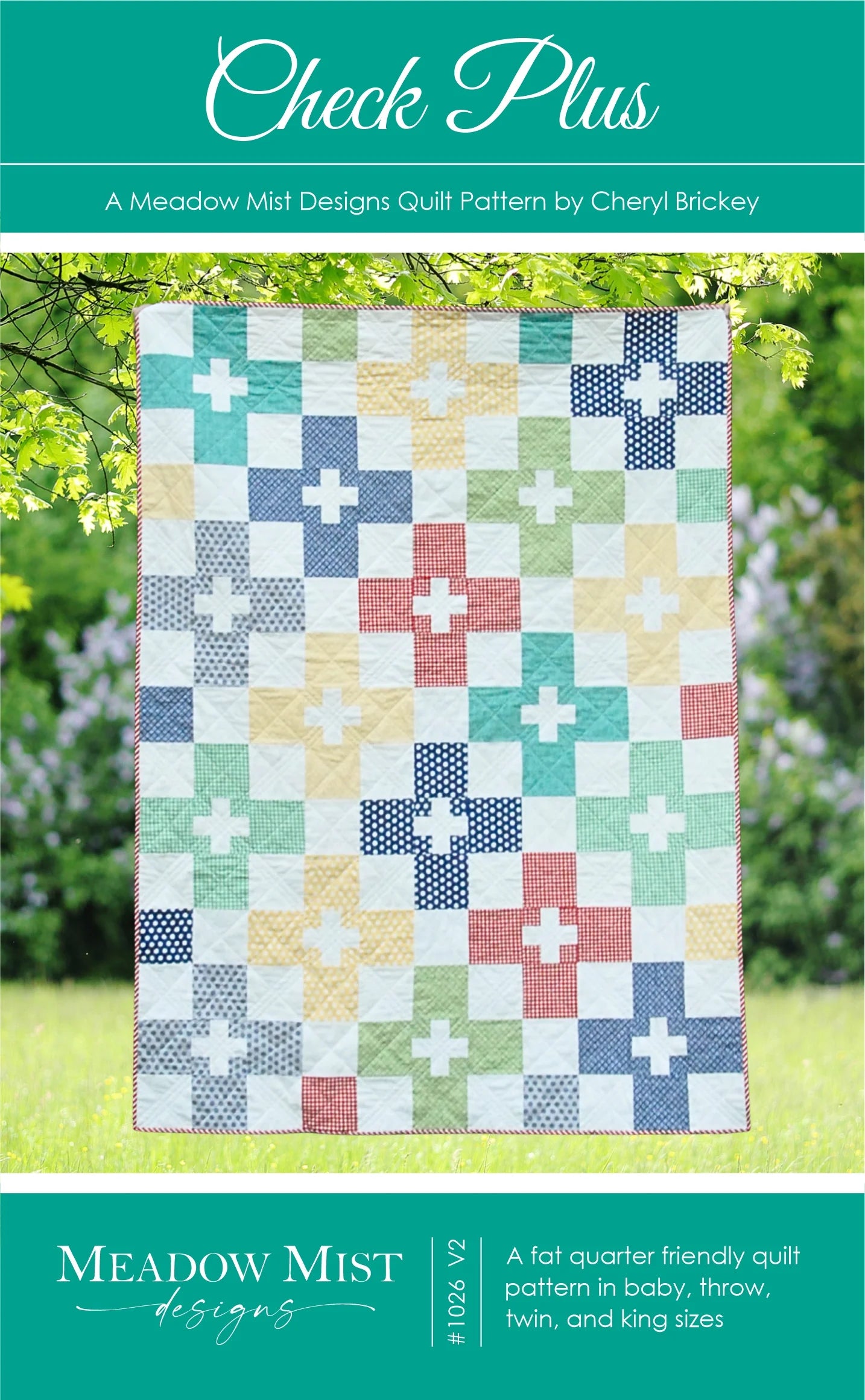 Check Plus Quilt Pattern - Meadow Mist Designs