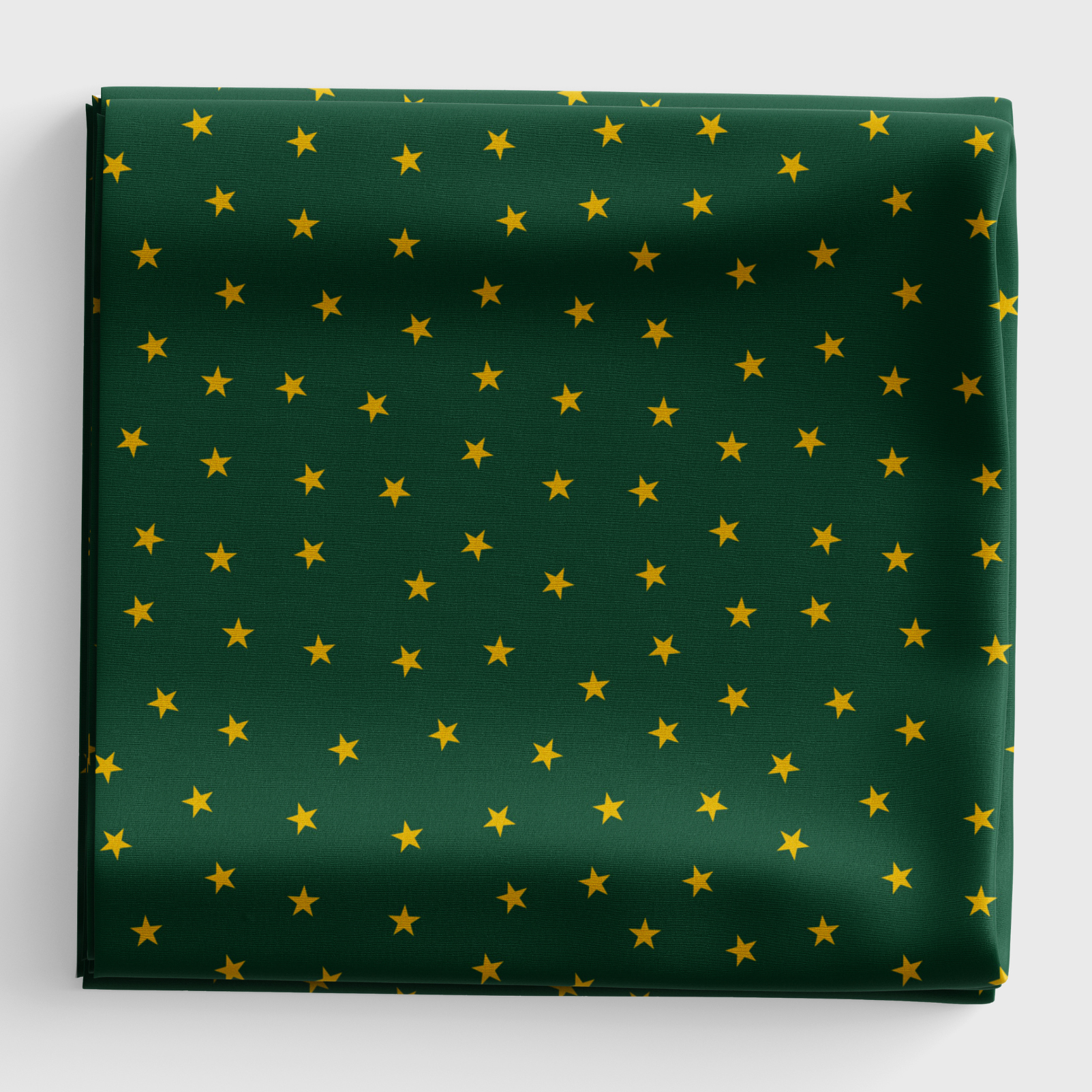Christmas in Bluebell Wood - Gold Stars - Green - C143C