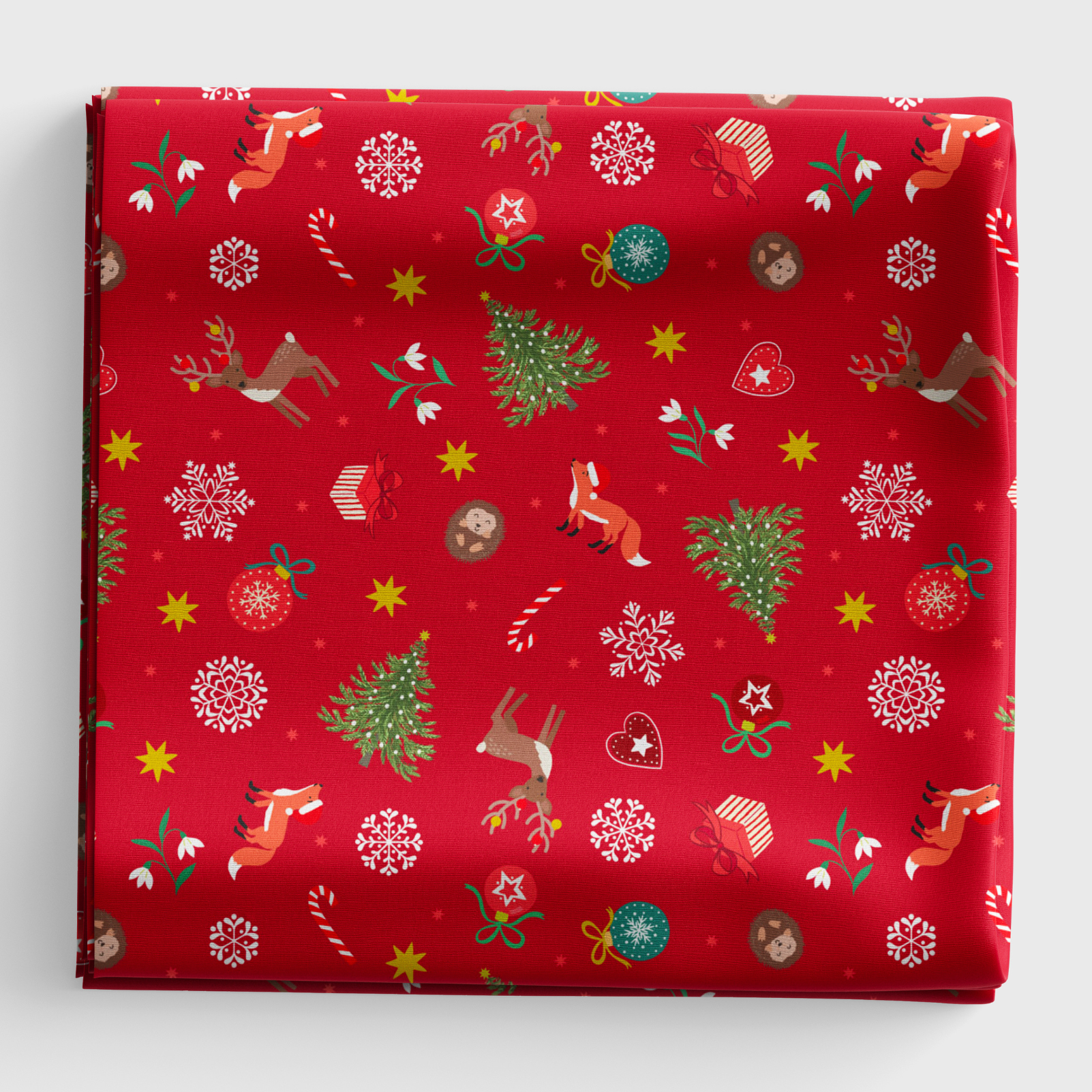 Christmas in Bluebell Wood - Scattered Festive - Red - C141B