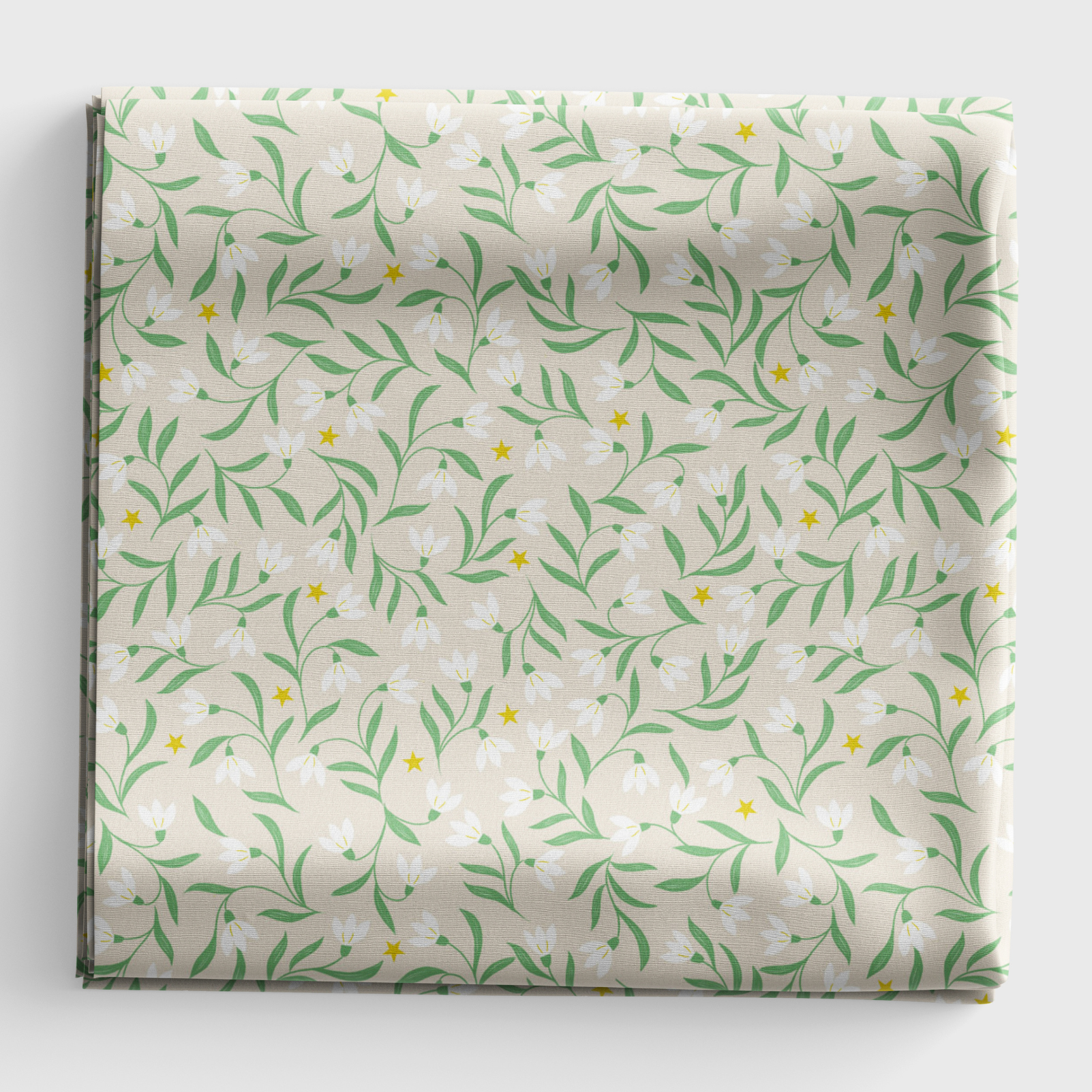 Christmas in Bluebell Wood - Snowdrops - Cream - C140A