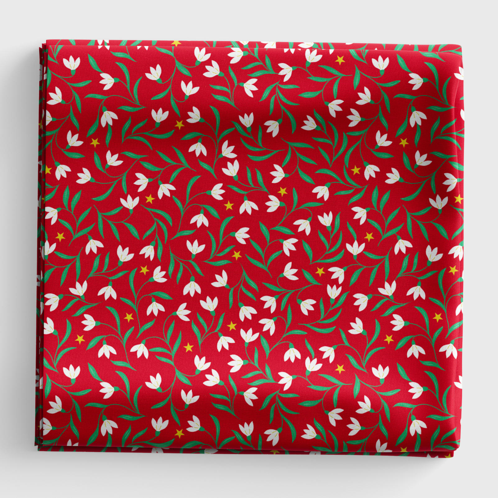 Christmas in Bluebell Wood - Snowdrops - Red - C140B