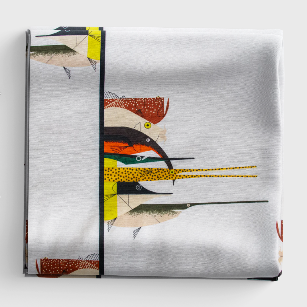 Coastal Vol. 2 - Gone Fishin Poplin - Charley Harper