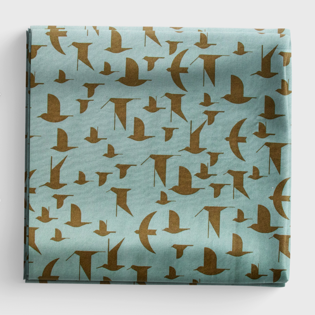 Coastal Vol. 2 - Maritime Birds Seagrass Poplin - Charley Harper