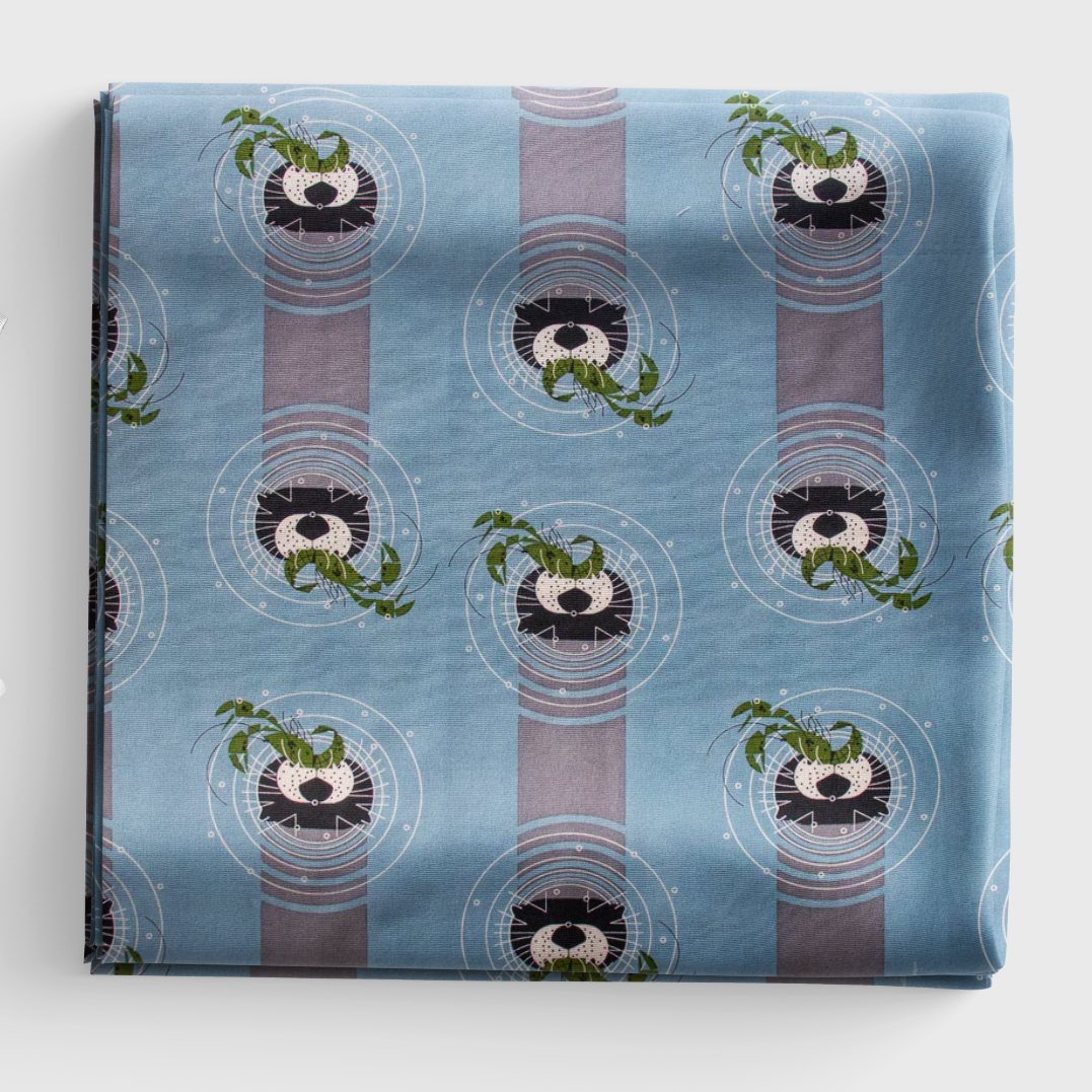 Coastal Vol. 2 - Otter vs Crawfish Poplin - Charley Harper