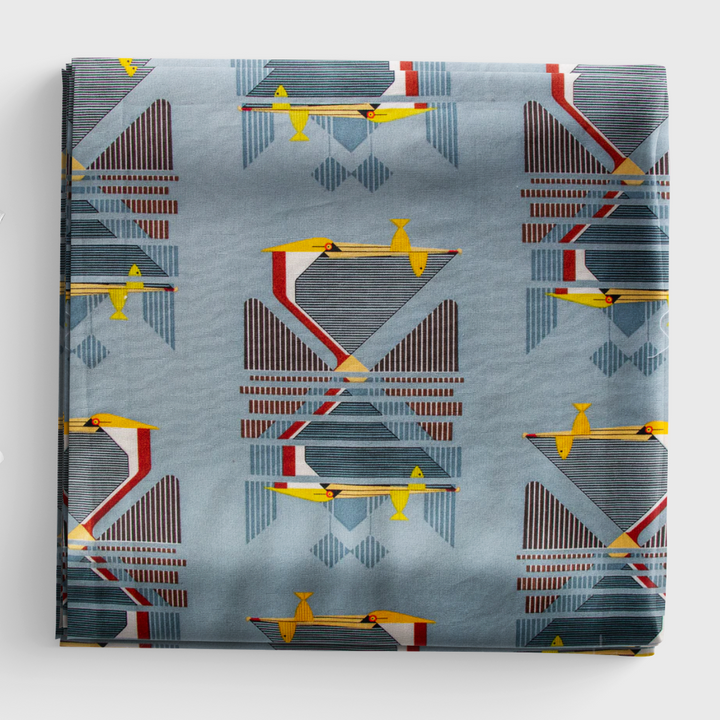 Coastal Vol. 2 - Pelican Reflection Poplin - Charley Harper