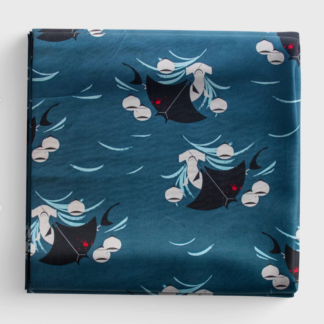 Coastal Vol. 2 - Shark Feast Poplin - Charley Harper